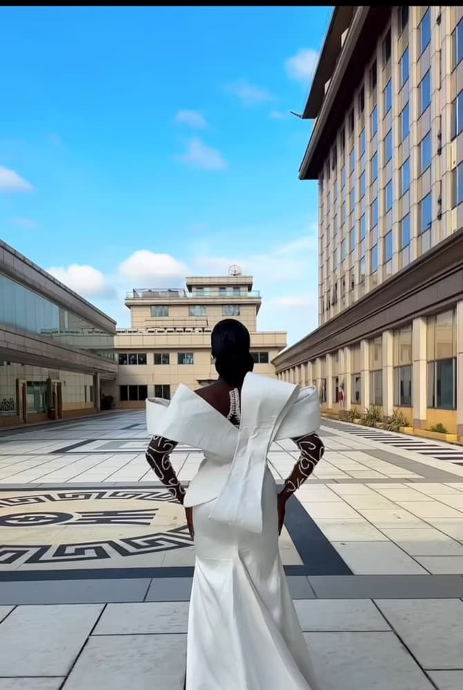 Look 2 — bespoke couture gown by The Feyi Agbaje