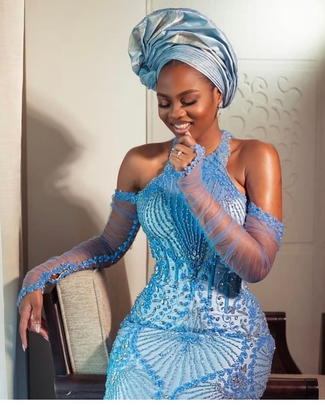 Look 3 — bespoke couture gown by The Feyi Agbaje