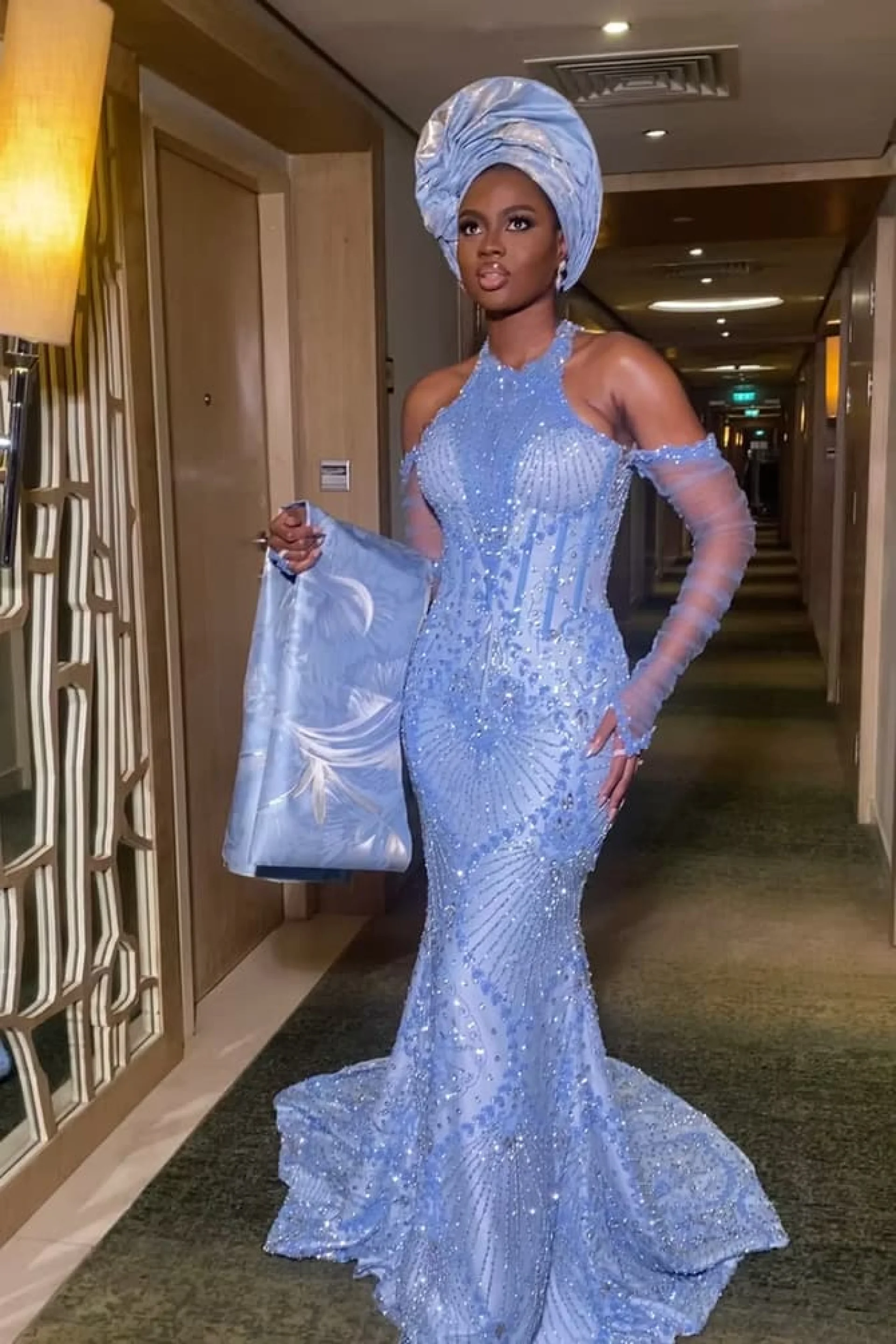 Look 13 — bespoke couture gown by The Feyi Agbaje
